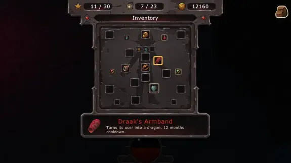 evoland's sucky inventory